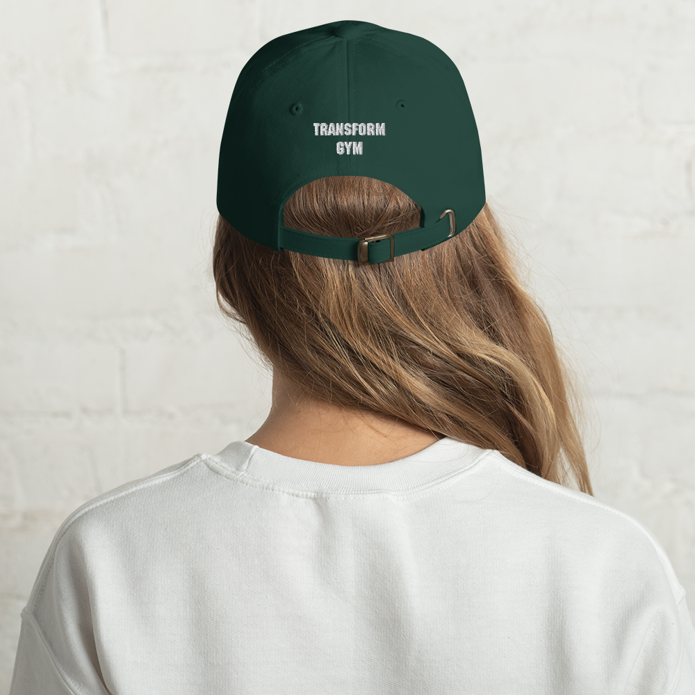 Transform Gym Dog Hat - White Text