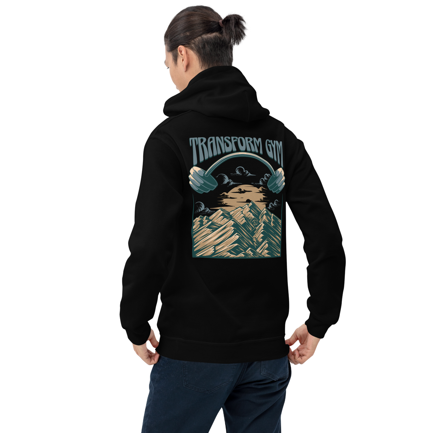 Transform Gym Mountain Hoodie Sweatshirt - Printed