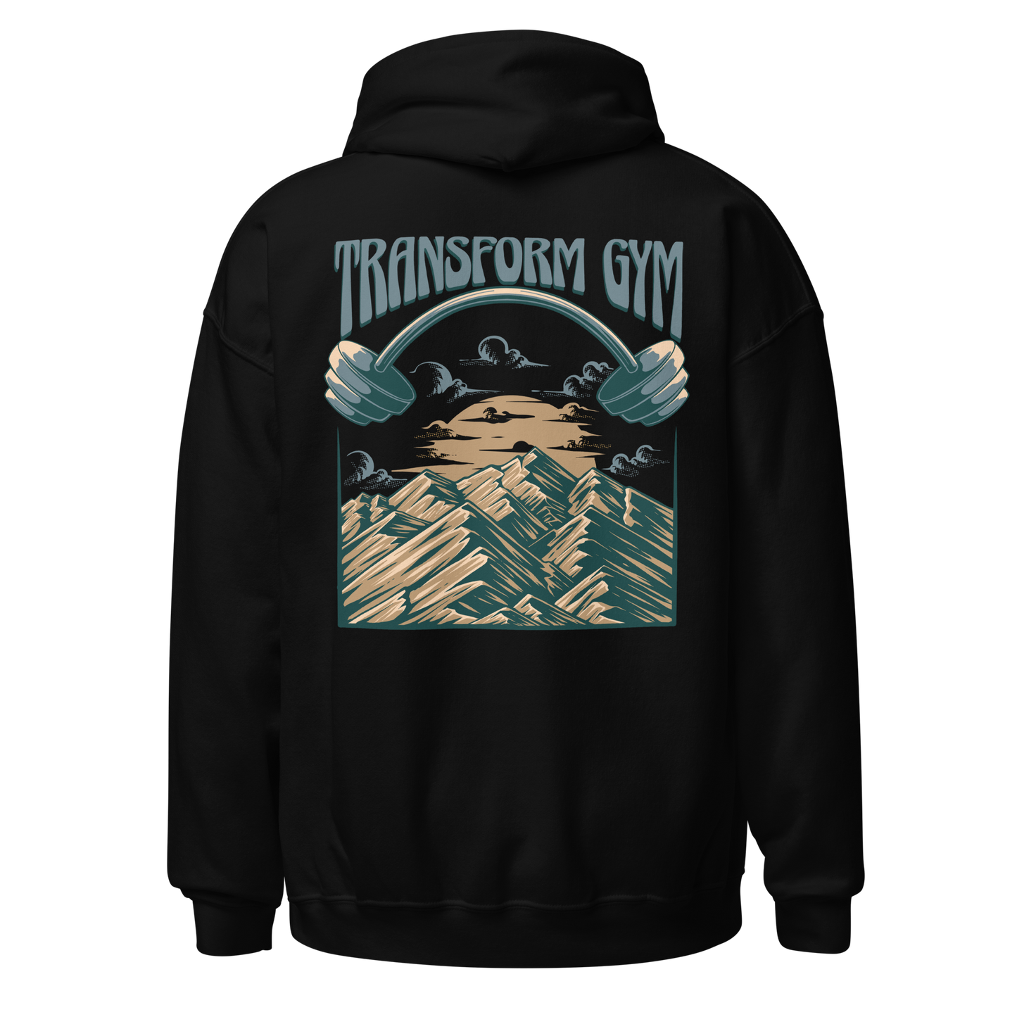 Transform Gym Mountain Hoodie Sweatshirt - Printed