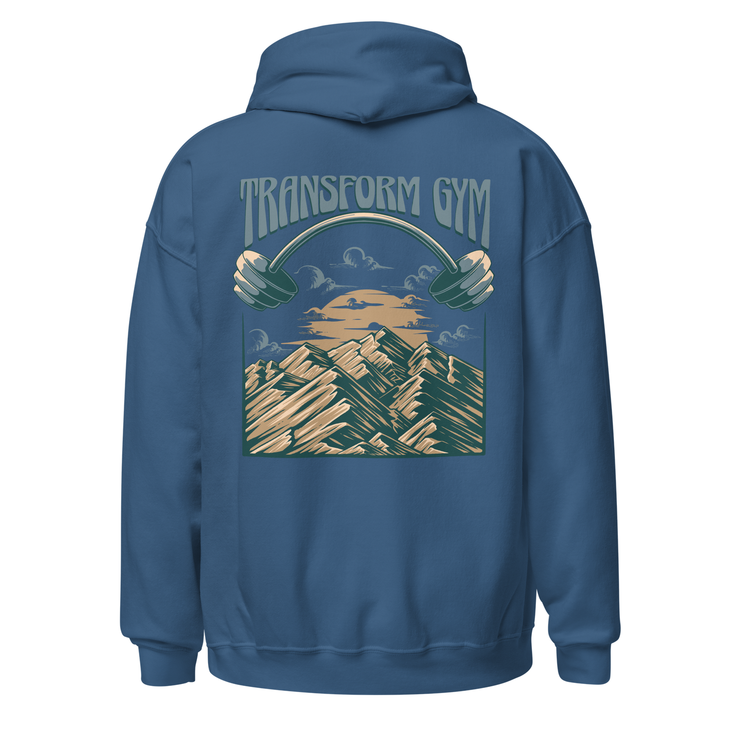 Transform Gym Mountain Hoodie Sweatshirt - Embroidered