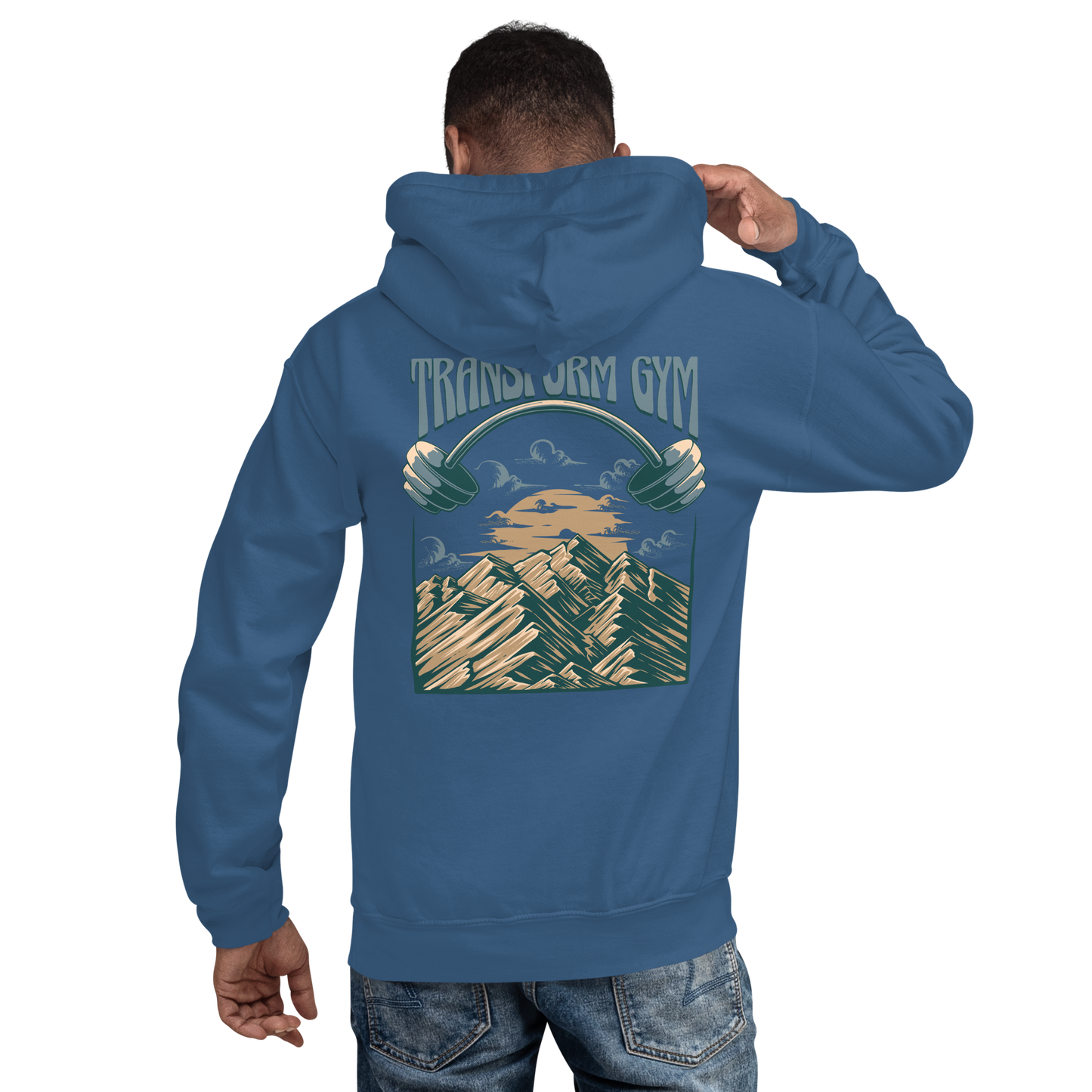 Transform Gym Mountain Hoodie Sweatshirt - Printed