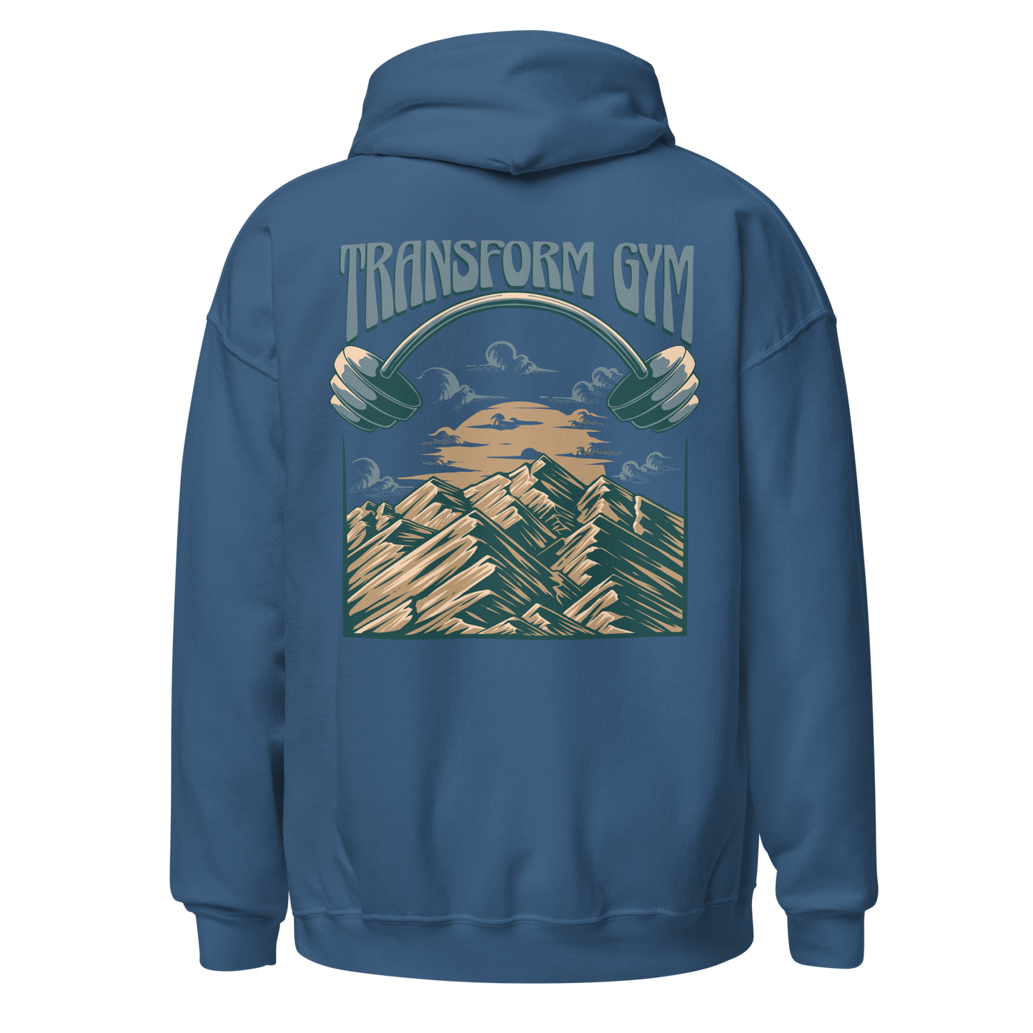 Transform Gym Mountain Hoodie Sweatshirt - Printed