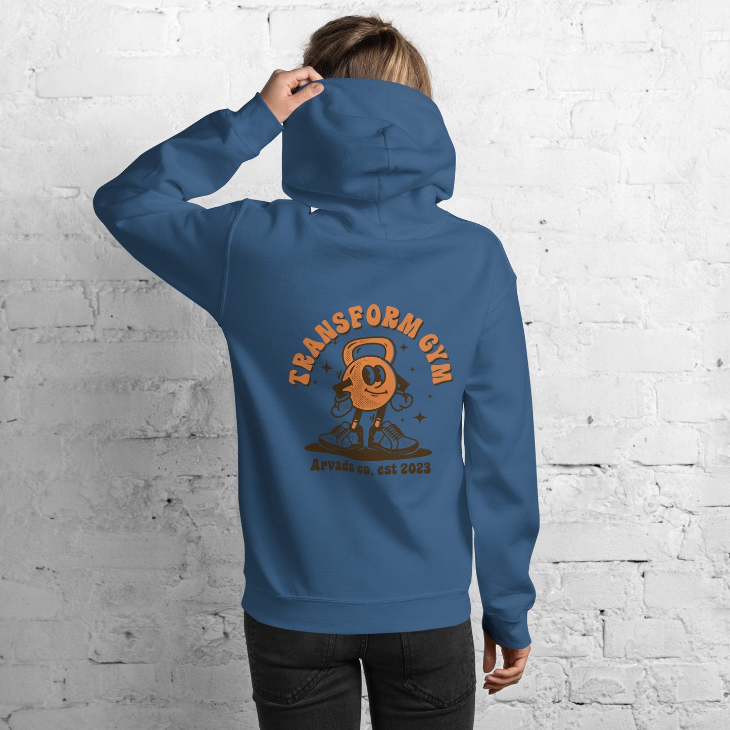 Transform Gym Kettlebell Hoodie Sweatshirt - Printed