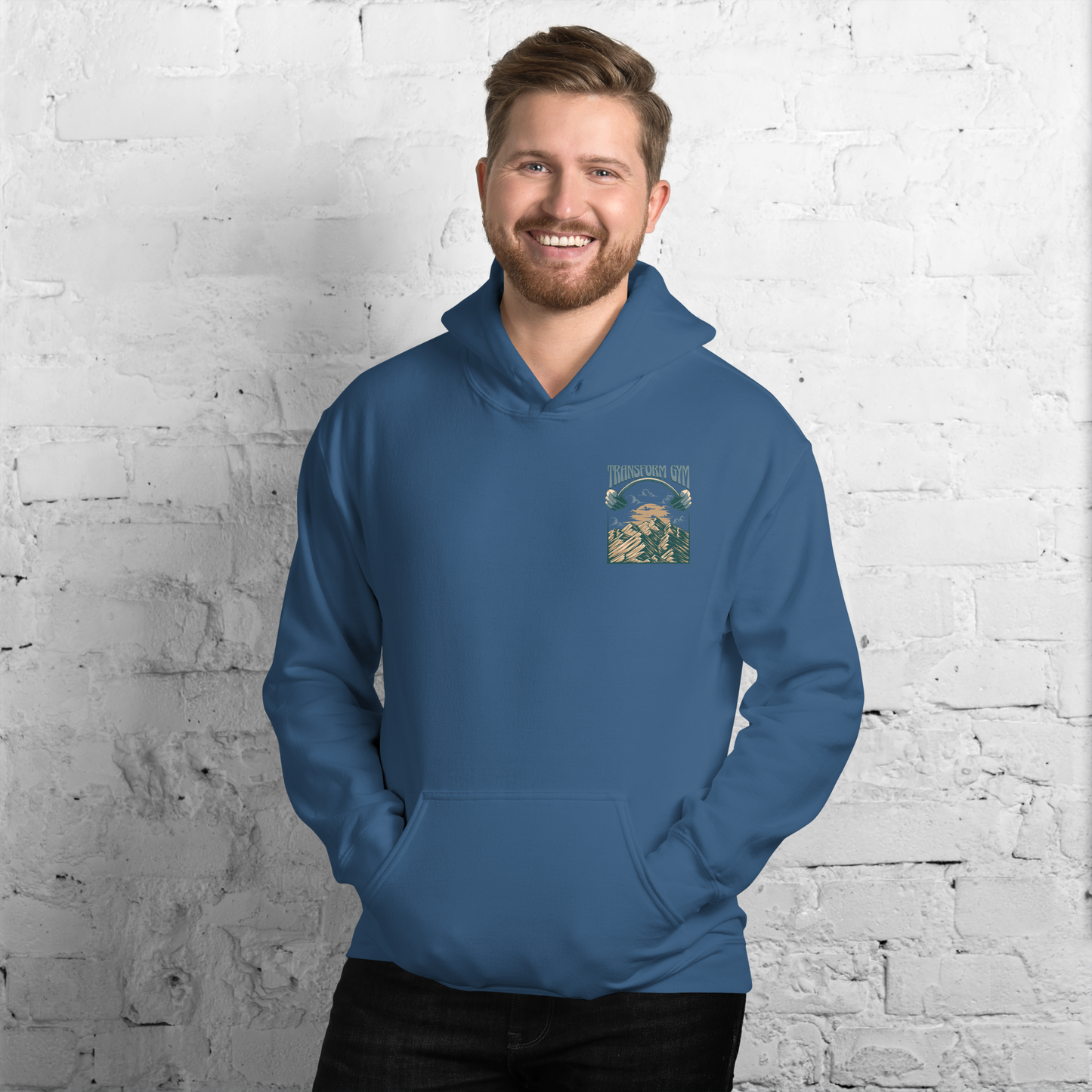 Transform Gym Mountain Hoodie Sweatshirt - Printed