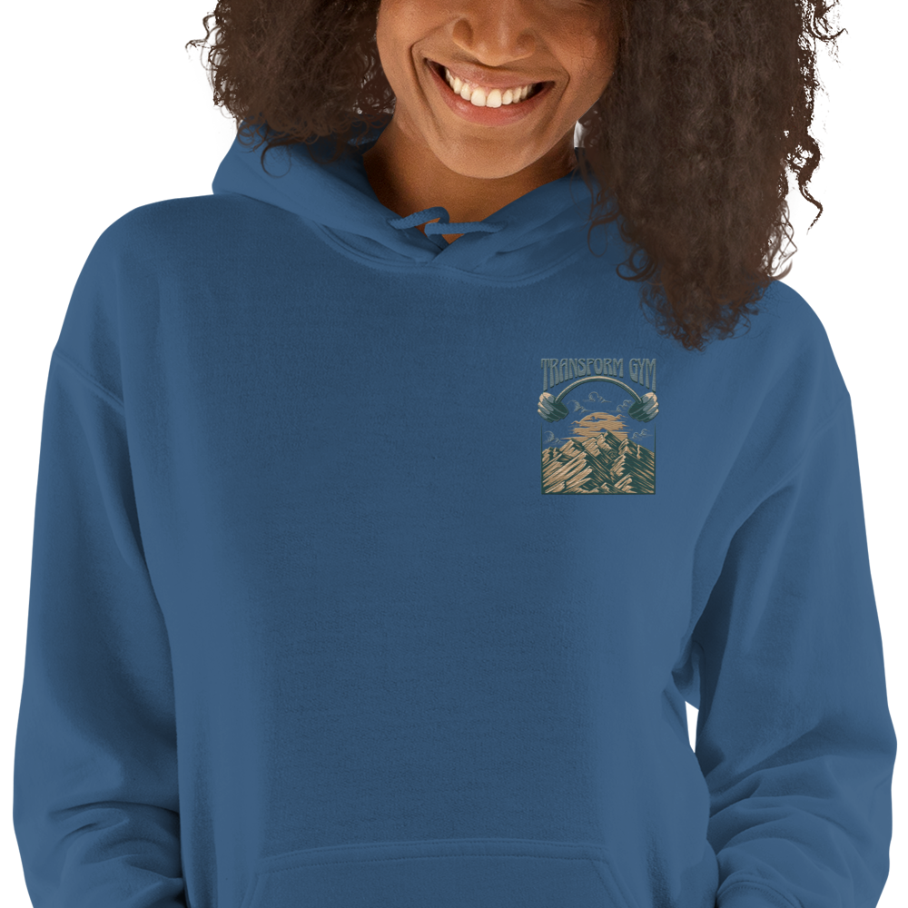 Transform Gym Mountain Hoodie Sweatshirt - Embroidered