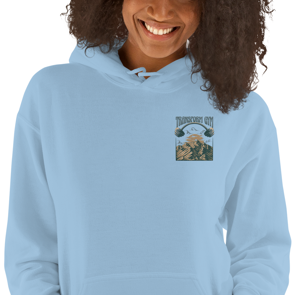 Transform Gym Mountain Hoodie Sweatshirt - Embroidered