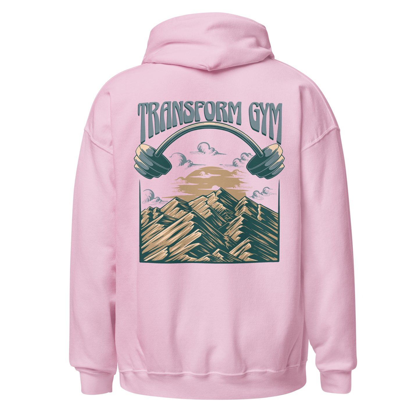 Transform Gym Mountain Hoodie Sweatshirt - Embroidered