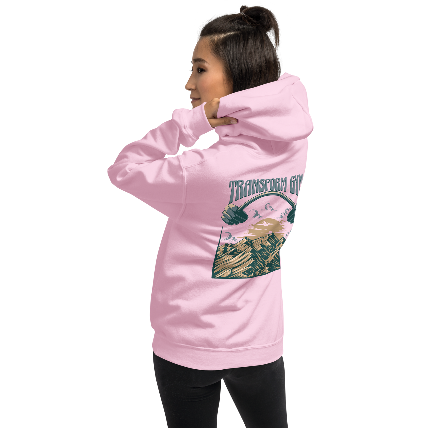 Transform Gym Mountain Hoodie Sweatshirt - Printed