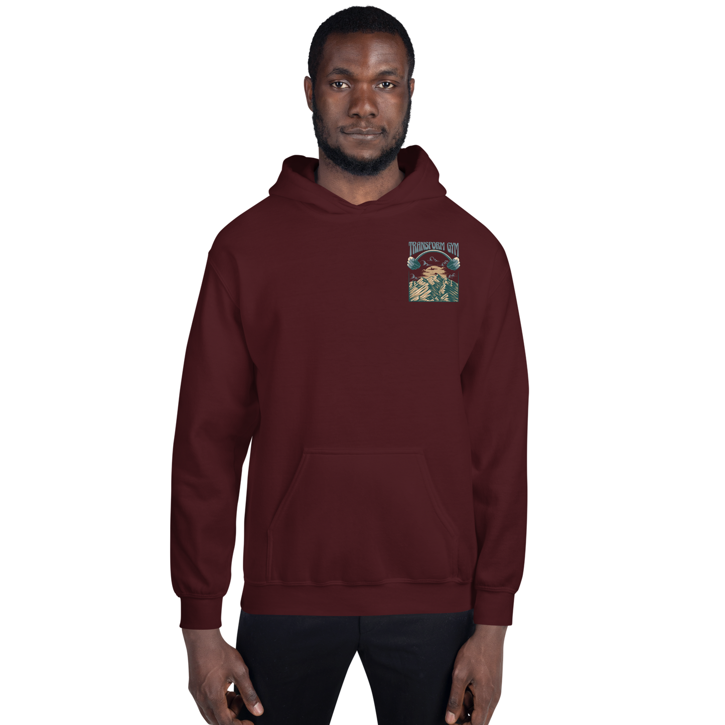 Transform Gym Mountain Hoodie Sweatshirt - Printed