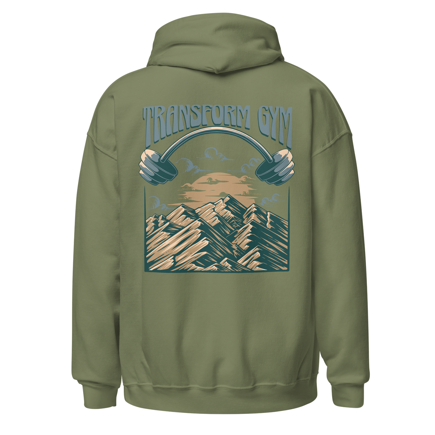 Transform Gym Mountain Hoodie Sweatshirt - Embroidered