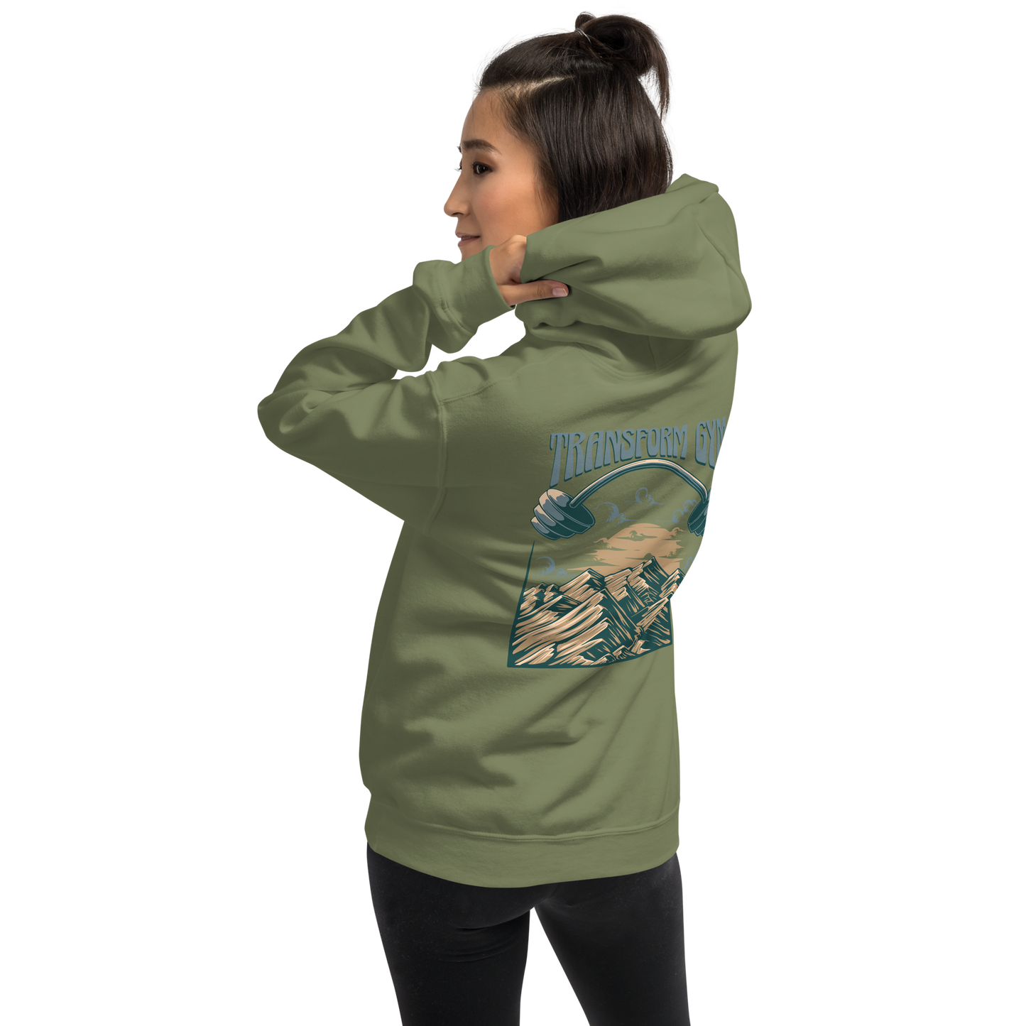 Transform Gym Mountain Hoodie Sweatshirt - Printed