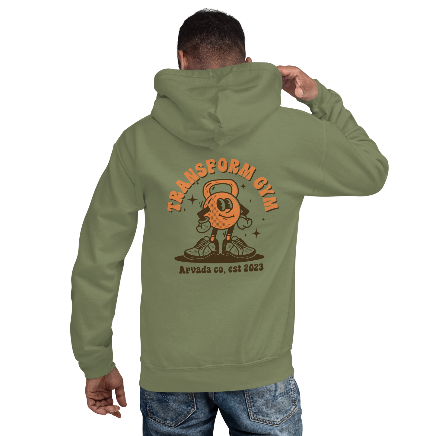 Transform Gym Kettlebell Hoodie Sweatshirt - Printed