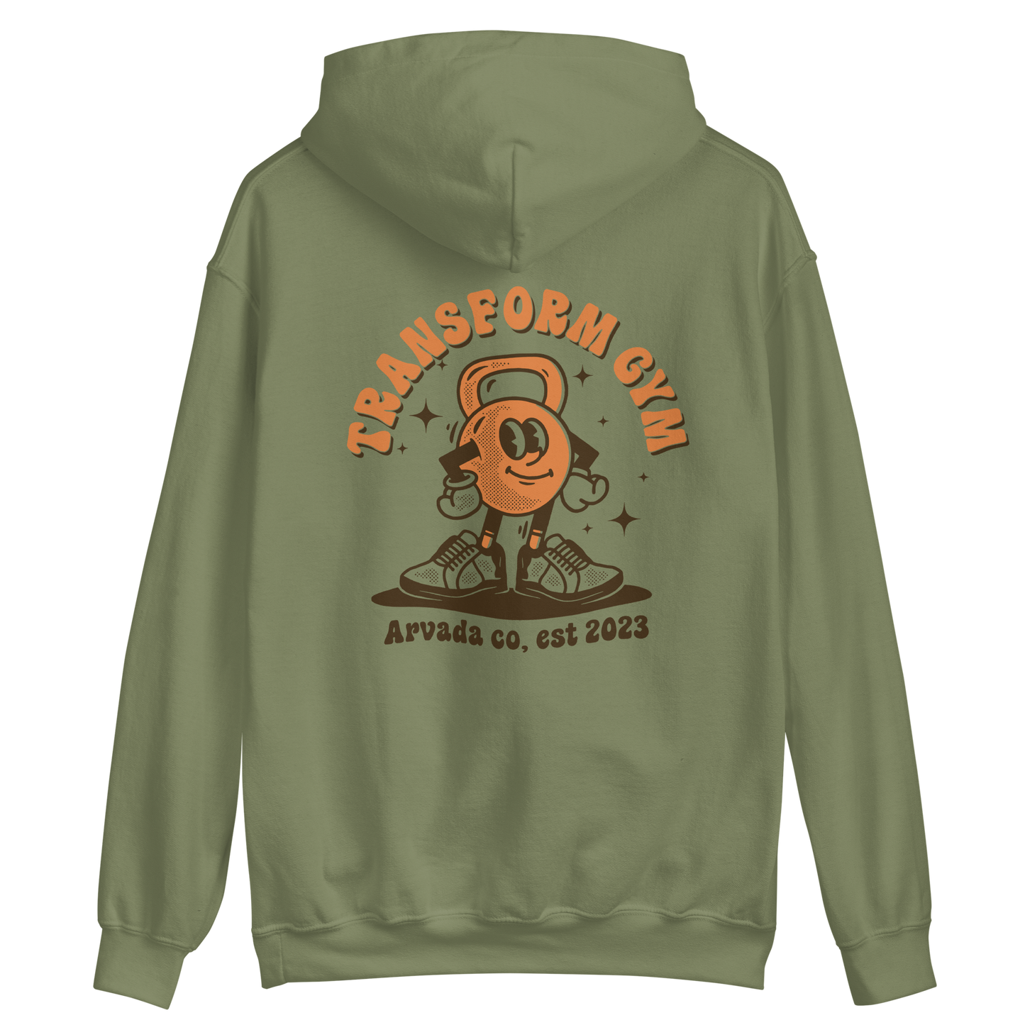 Transform Gym Kettlebell Hoodie Sweatshirt - Printed