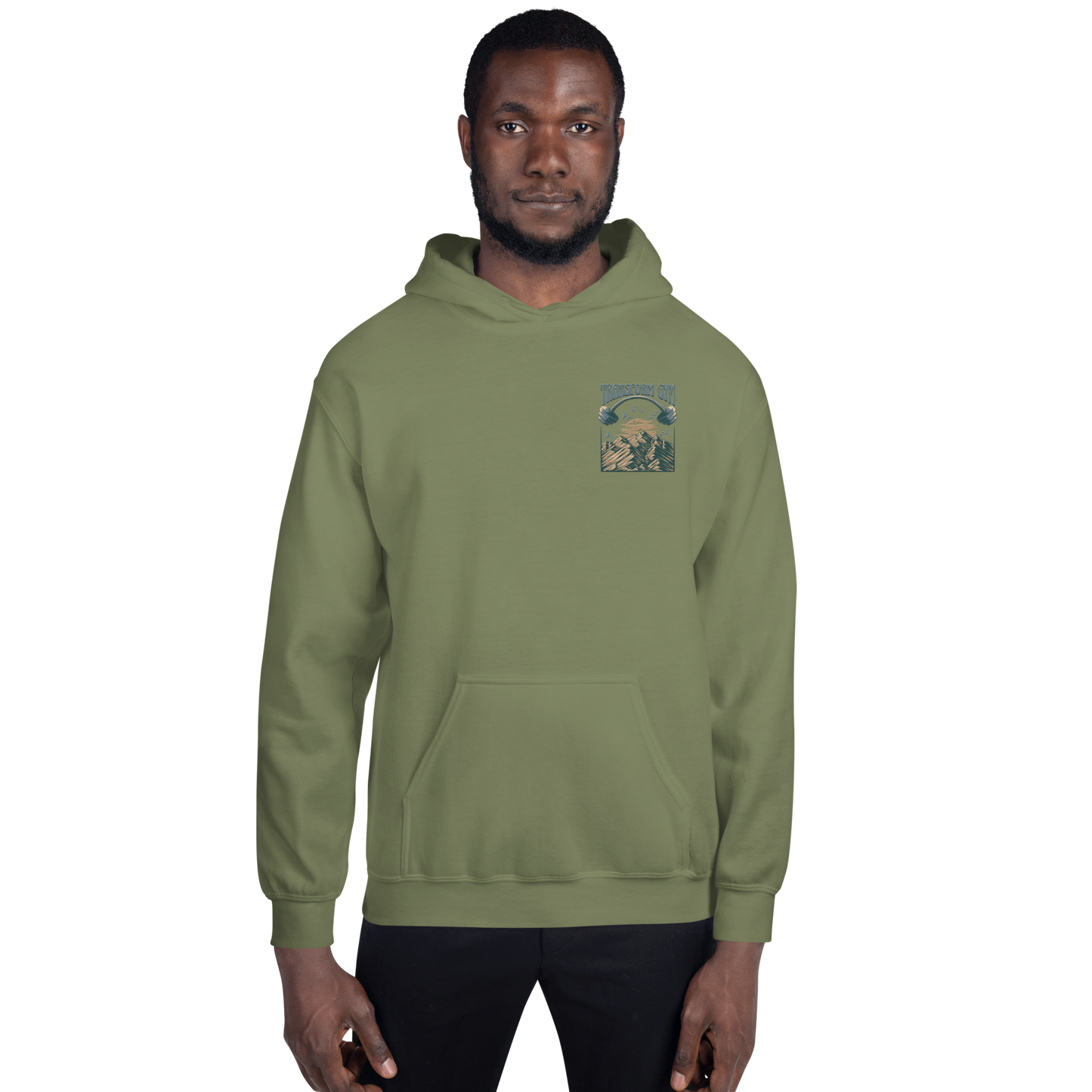 Transform Gym Mountain Hoodie Sweatshirt - Embroidered