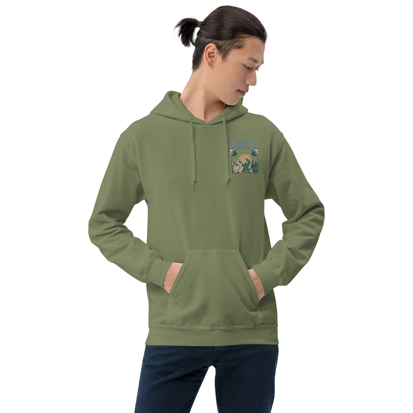 Transform Gym Mountain Hoodie Sweatshirt - Printed