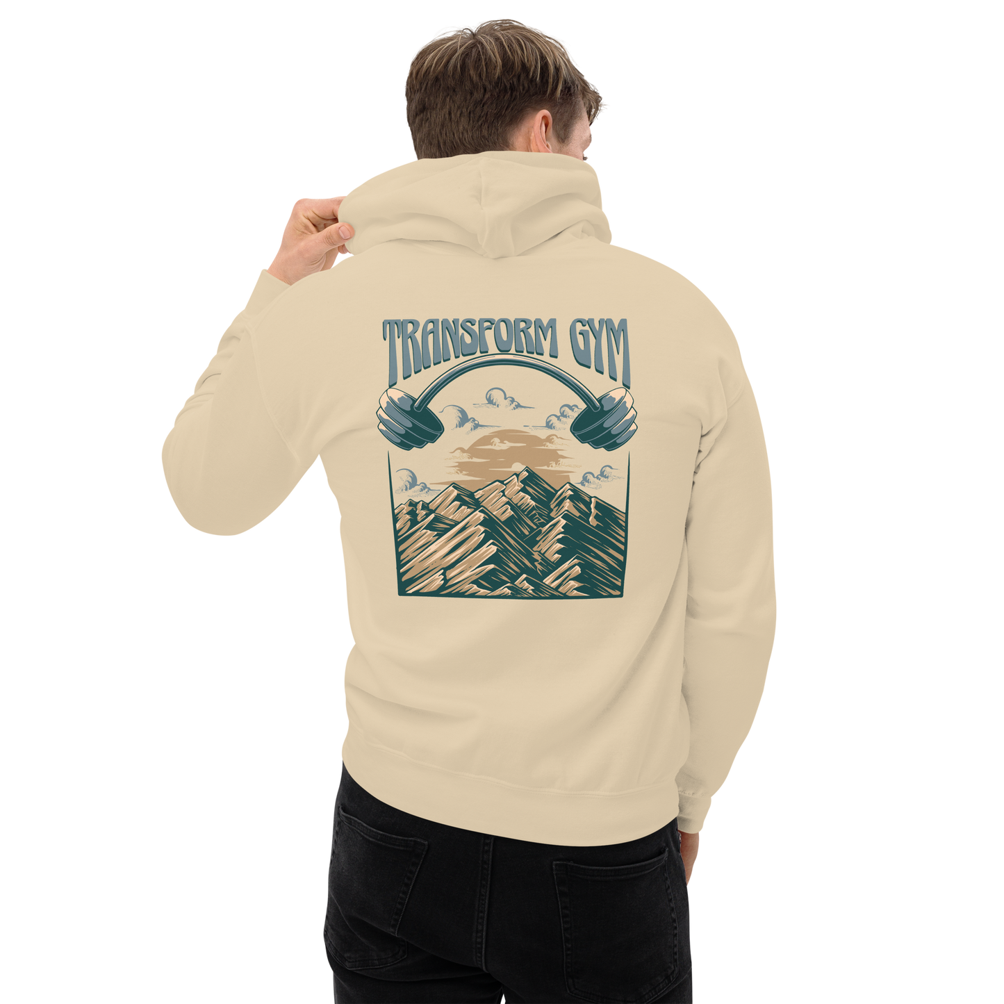 Transform Gym Mountain Hoodie Sweatshirt - Printed