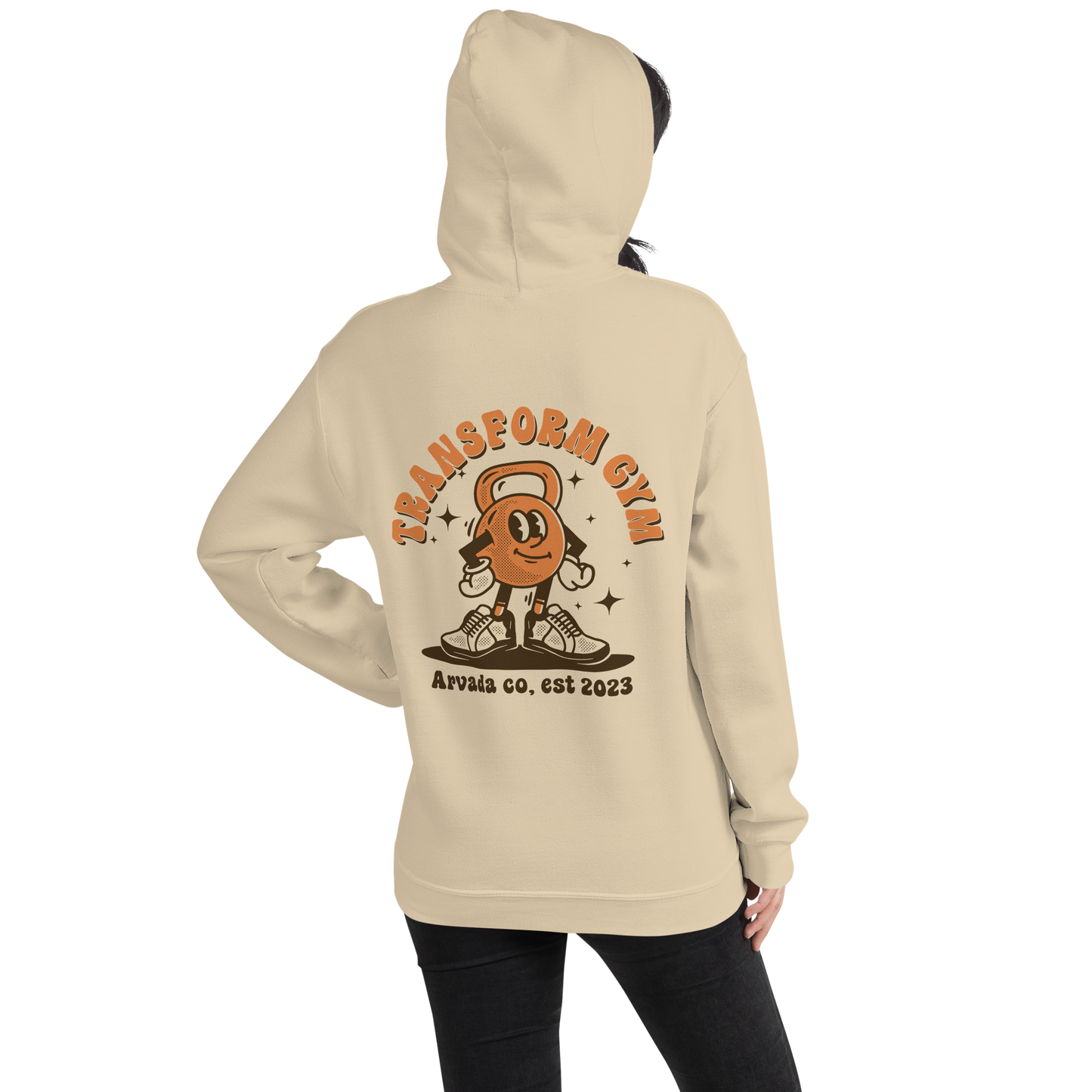 Transform Gym Kettlebell Hoodie Sweatshirt - Printed