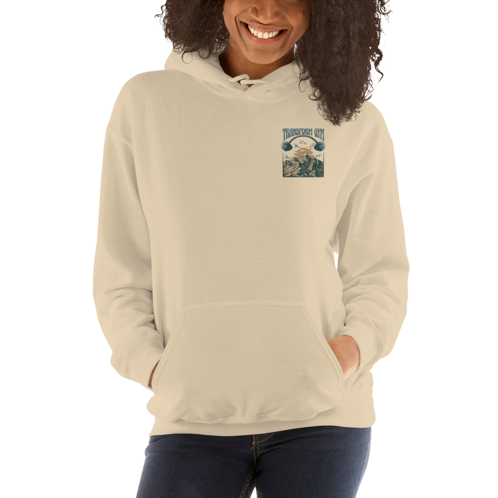 Transform Gym Mountain Hoodie Sweatshirt - Embroidered