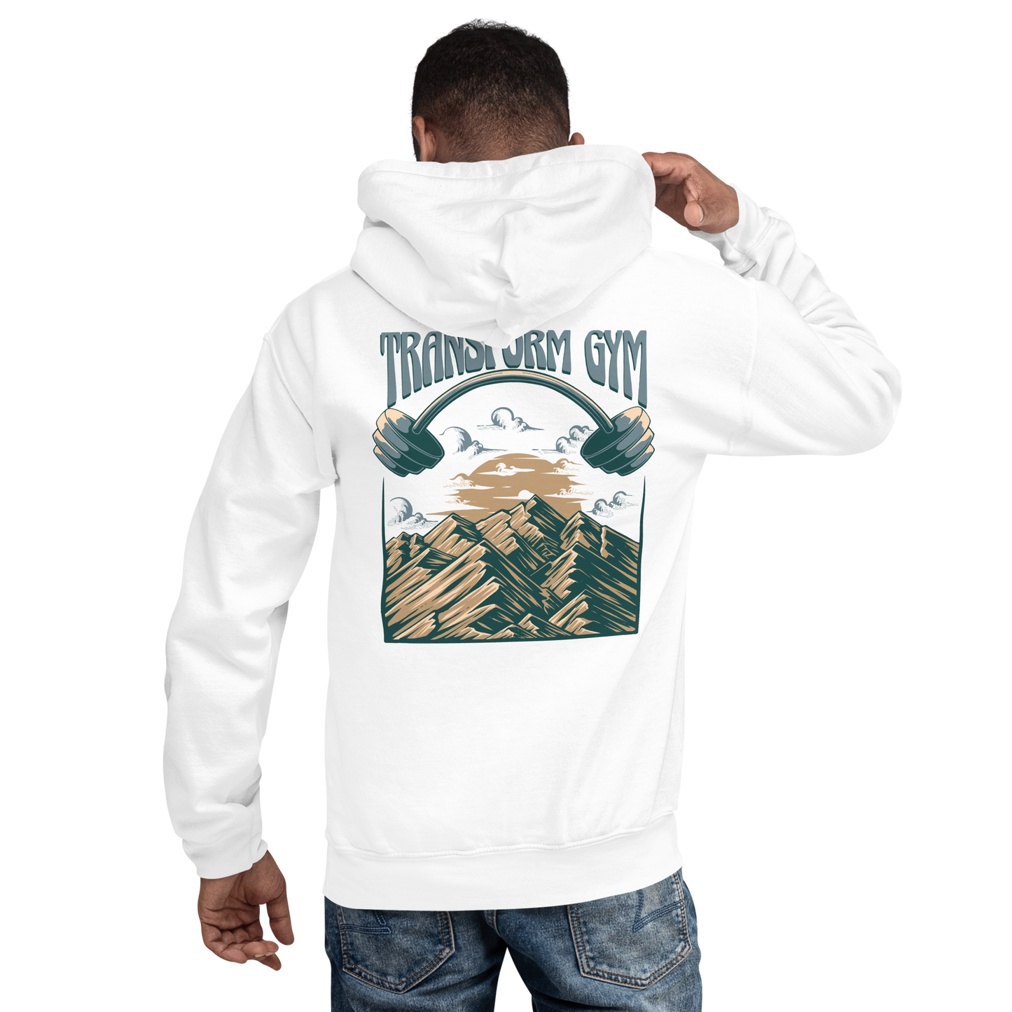 Transform Gym Mountain Hoodie Sweatshirt - Printed