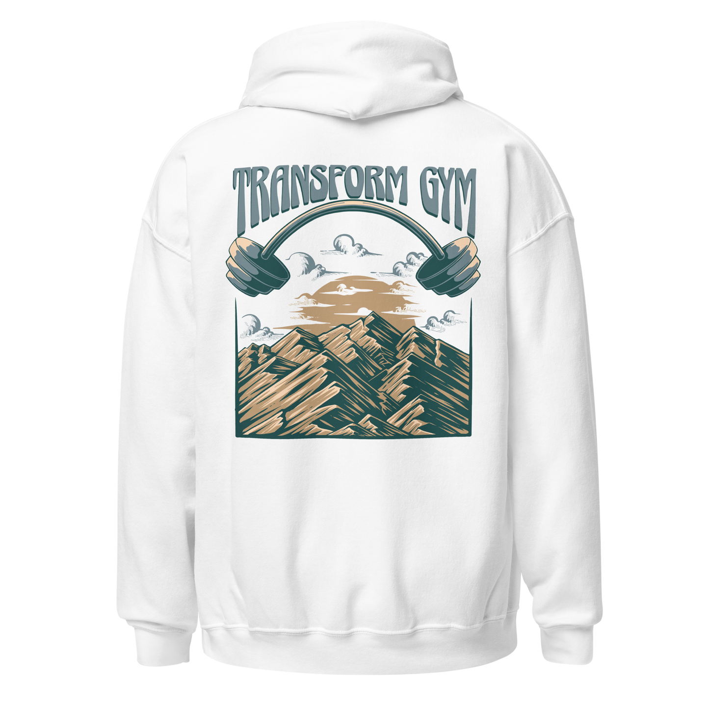 Transform Gym Mountain Hoodie Sweatshirt - Printed