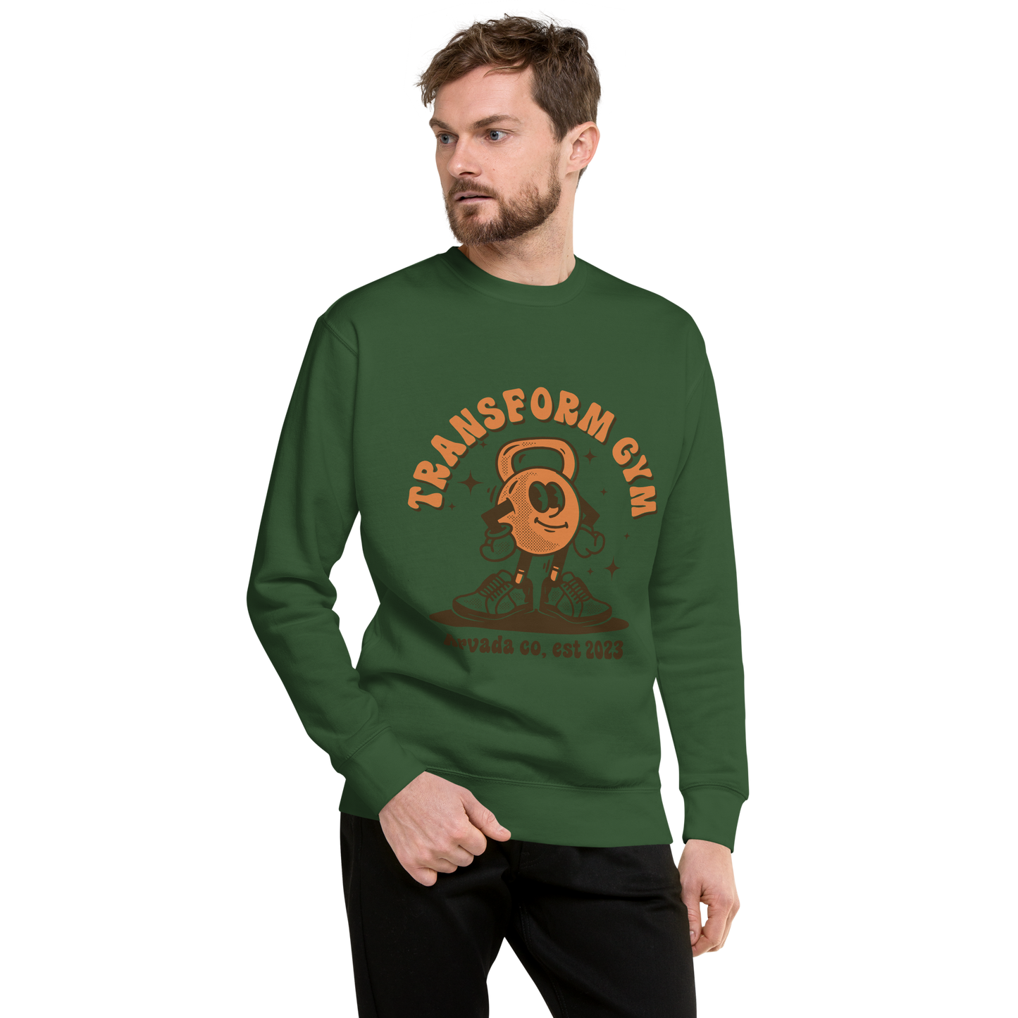 Transform Gym Kettlebell Crewneck Sweatshirt